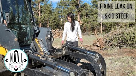 skid steer steering problems|skid steer hydraulic motor leak.